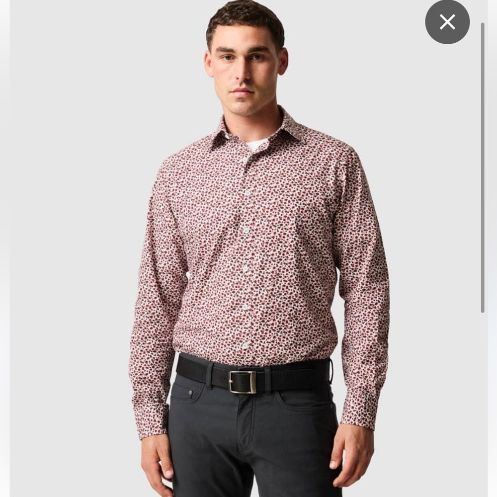 Rodd Gunn Button Down Shirt Mens Large Long Sleeve Sports Fit NWT $178 retail